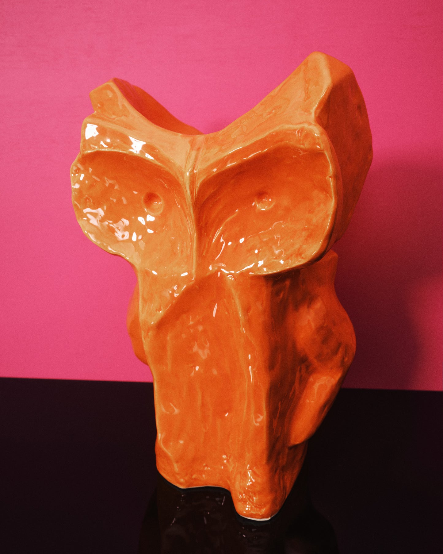 After Midnight Owl Vase
