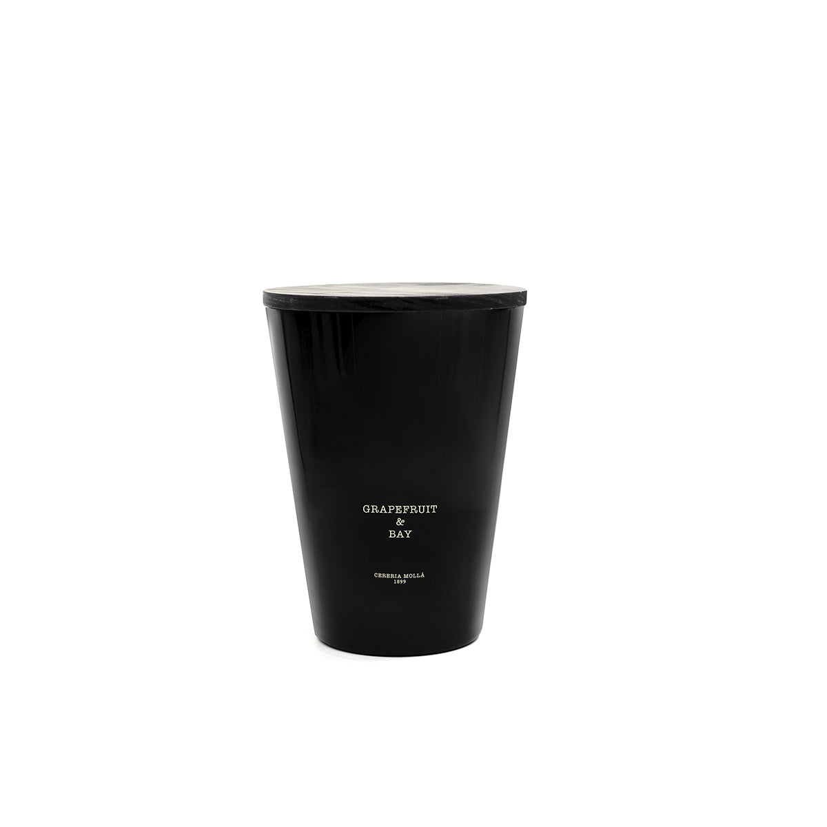 Cereria Molla 1899 Grapefruit and Bay Duftkerze 3.5kg  schwarzes Glas, Box