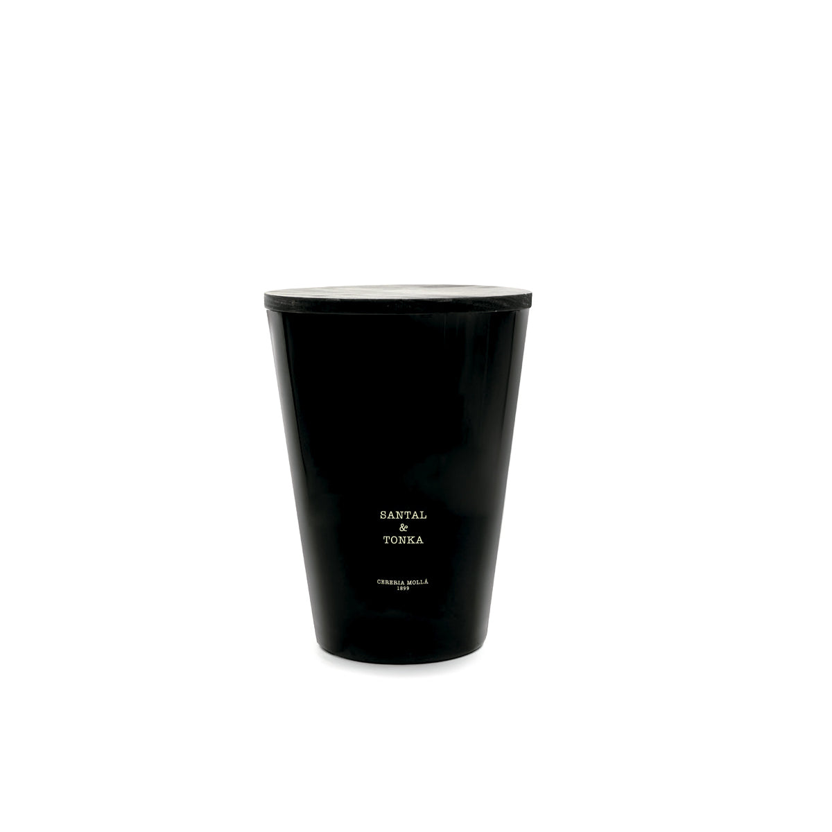 Cereria Molla 1899 Santal and Tonka Duftkerze 3.5kg  schwarzes Glas, Box