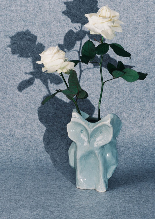 After Midnight Owl Vase