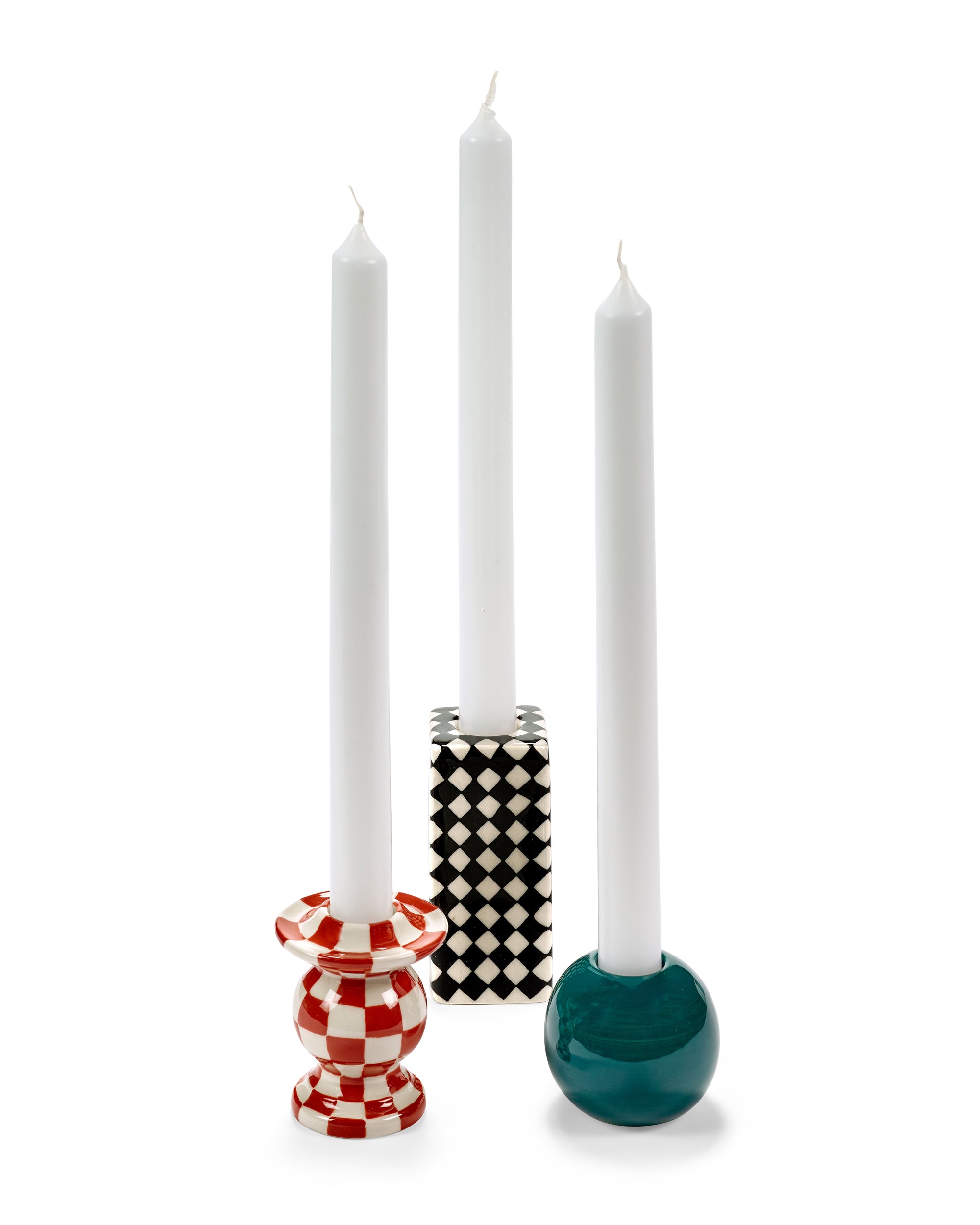 Chessboard Les Objets Mouleversants Candle Holder Set of 3