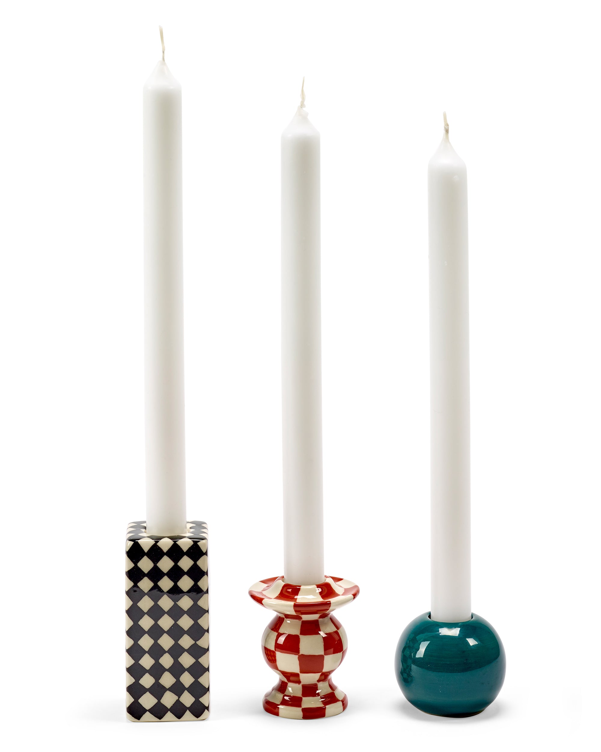 Chessboard Les Objets Mouleversants Candle Holder Set of 3