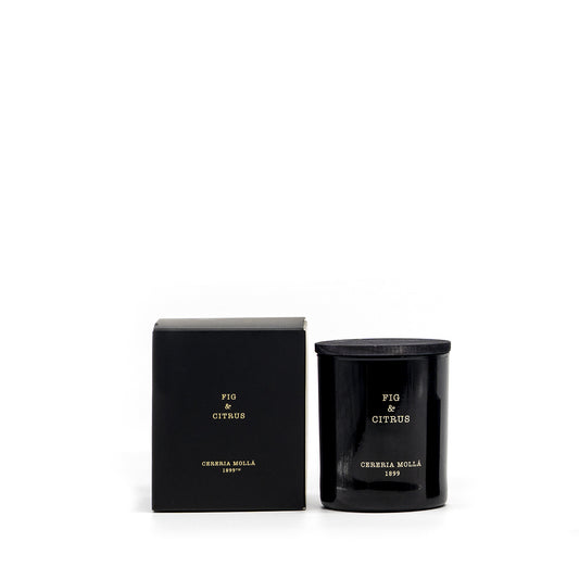 Cereria Molla 1899 Fig and Citrus Duftkerze 230g  schwarzes Glas, Box