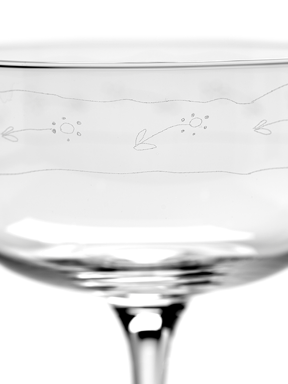 Champagne Coupe Anemone Vaniglia Mf