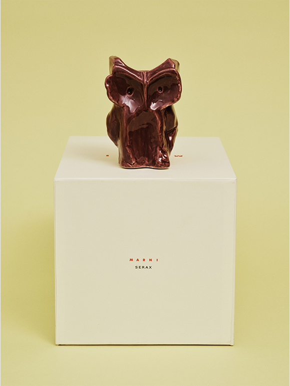 Owl Vase Xs Aubergine After Midnight