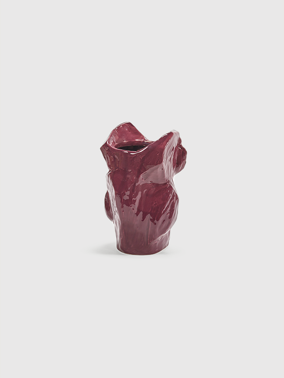 Owl Vase Xs Aubergine After Midnight