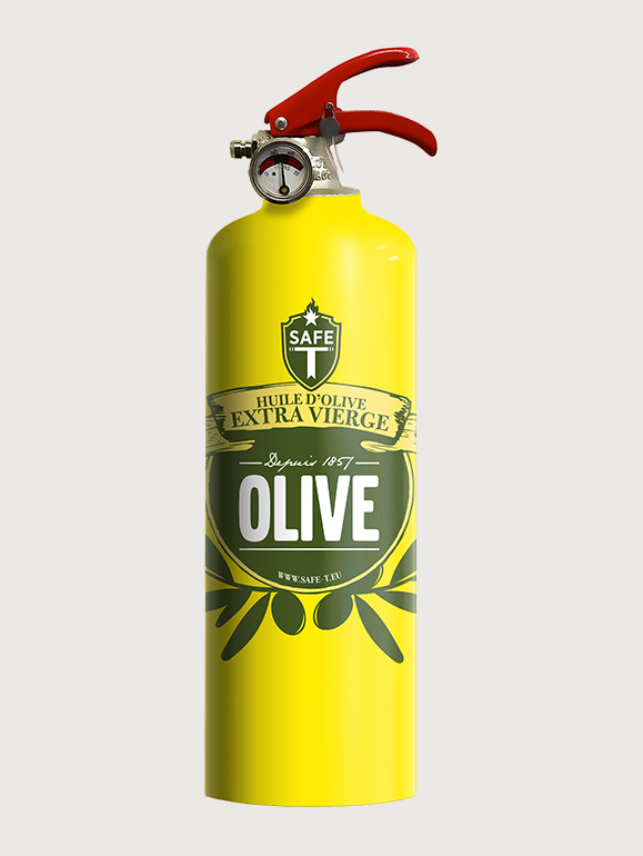 Design Feuerlöscher Olive Oil