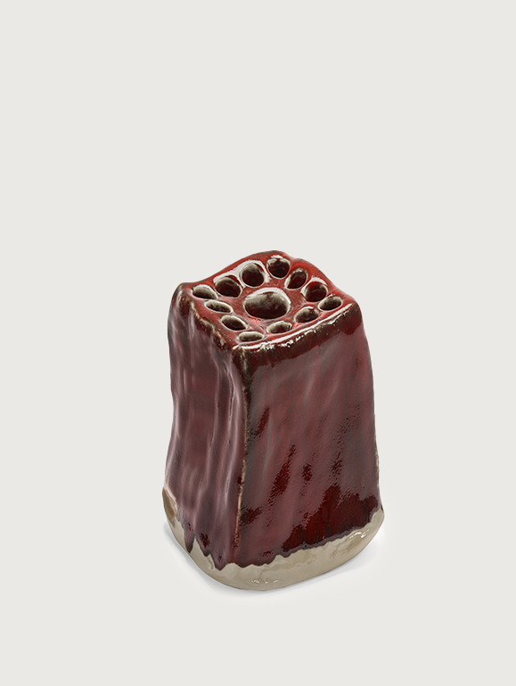 Vase Xl Red Pique-Fleurs