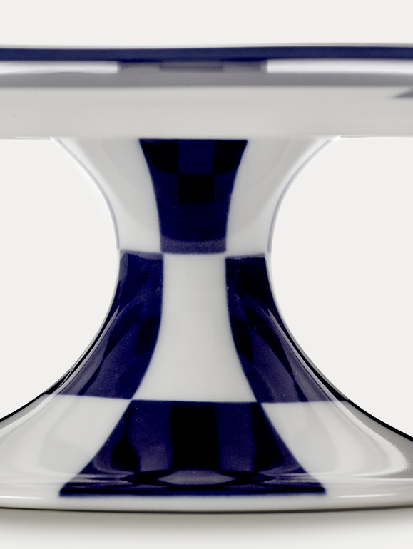 Cake Stand Blue White Fête Des Bêtes