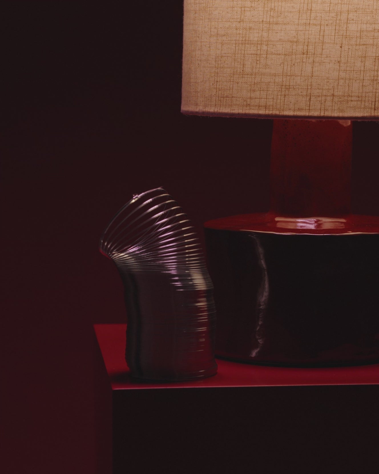 Tischlampe Catherine Beige Red von Marie Michielssen